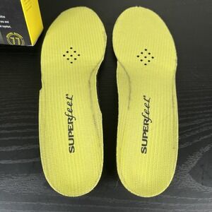 Superfeet Yellow Sz.C Mens 5.5-7/Womens 6.5-8‎ Low Profile Low Volume *TRIMMED*